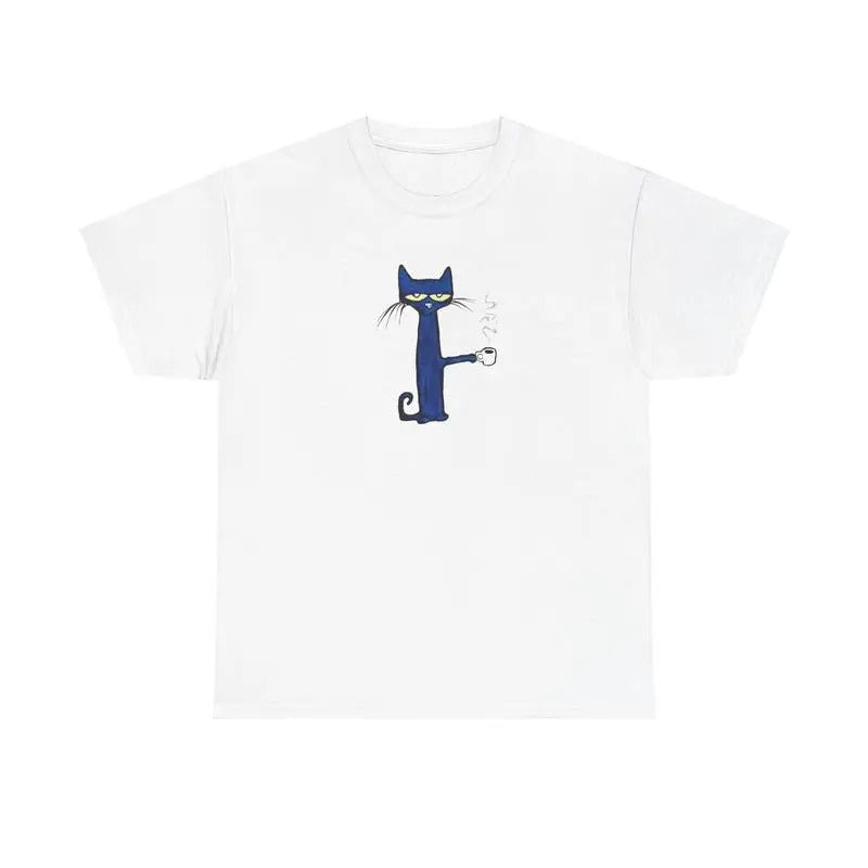 Pete Cat Coffee Cozy Casual - Adult & Kids T-Shirts, Sweatshirts & Hoodies apparel design preview 1