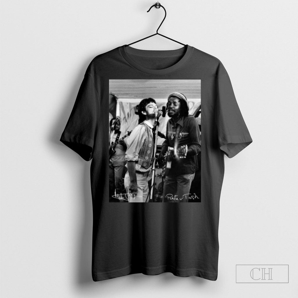 Peter Tosh X Mick Jagger Walk Dont Look Back - Adult & Kids T-Shirts, Sweatshirts & Hoodies apparel design preview 1