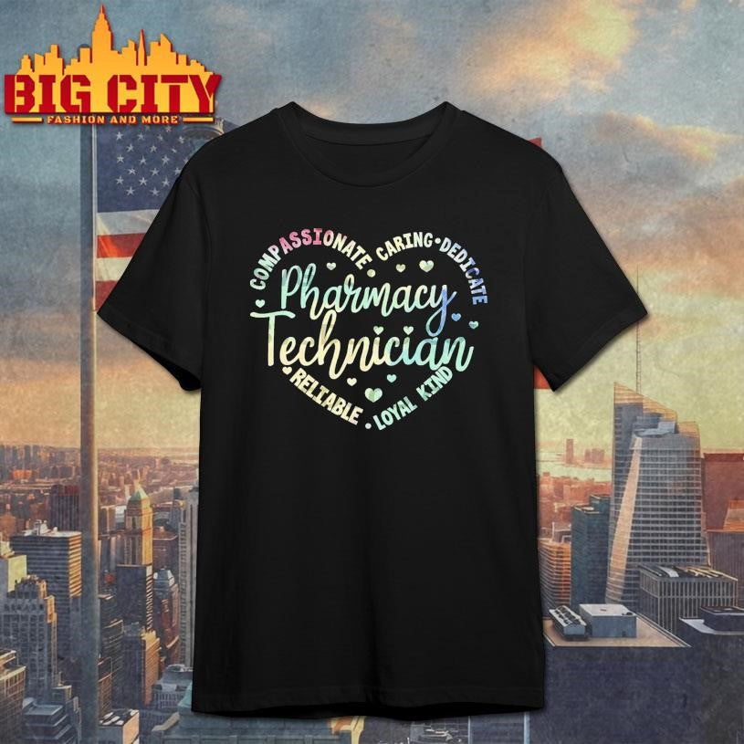 Pharmacy Technician PNG, Compassionate Caring - Adult & Kids T-Shirts, Sweatshirts & Hoodies apparel design preview 1