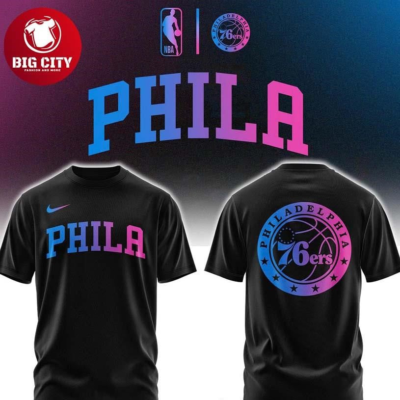 Philadelphia 76ers x Cyberpunk Night 2026 NBA Champs - Adult & Kids T-Shirts, Sweatshirts & Hoodies apparel design preview 1