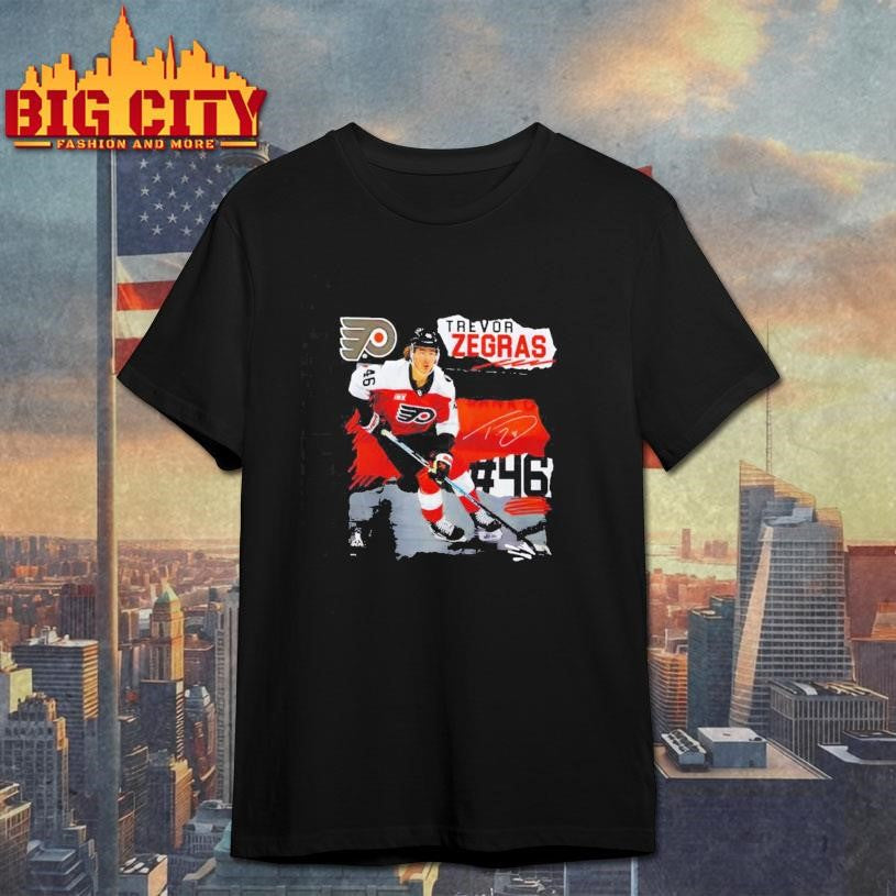 Philadelphia Flyers Trevor Zegras Fresh Ice - Adult & Kids T-Shirts, Sweatshirts & Hoodies apparel design preview 1