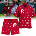 Philadelphia Phillies Logo Hawaiian And Shorts - Adult & Kids T-Shirts, Sweatshirts & Hoodies apparel design preview 1