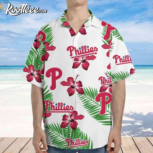 Philadelphia Phillies MLB Hibiscus Flower Pattern - Adult & Kids T-Shirts, Sweatshirts & Hoodies apparel design preview 1