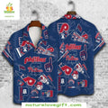 Philadelphia Phillies Hawaiian MLB Baseball Fan - Adult & Kids T-Shirts, Sweatshirts & Hoodies apparel design preview 1