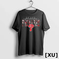 Philadelphia Phillies Skulls Floral Graphic Baseball - Adult & Kids T-Shirts, Sweatshirts & Hoodies apparel design preview 1