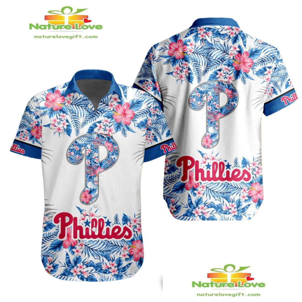 Philadelphia Phillies Hawaiian Tropical Aloha for Men - Adult & Kids T-Shirts, Sweatshirts & Hoodies apparel design preview 1