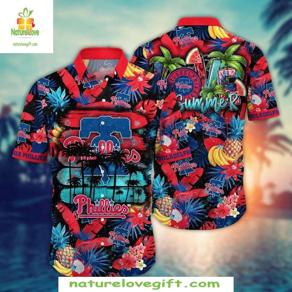 Philadelphia Phillies Hawaiian Summer Nights Tropical - Adult & Kids T-Shirts, Sweatshirts & Hoodies apparel design preview 1