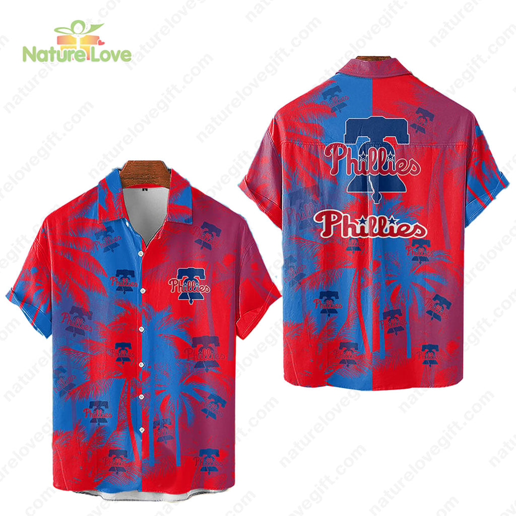 Philadelphia Phillies Tropical Palm Trees MLB - Adult & Kids T-Shirts, Sweatshirts & Hoodies apparel design preview 1