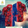 MLB Phillies Hawaiian Bold Red Botanical Team Logo - Adult & Kids T-Shirts, Sweatshirts & Hoodies apparel design preview 1
