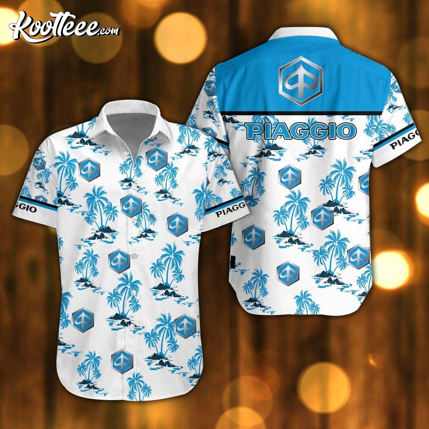 Piaggio Logo White Hawaiian - Adult & Kids T-Shirts, Sweatshirts & Hoodies apparel design preview 1