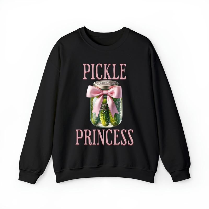 Pickle Princess Coquette Pink Bow Cute Girly Her - Adult & Kids T-Shirts, Sweatshirts & Hoodies apparel design preview 1
