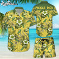 Pickle Rick Hawaiian And Shorts - Adult & Kids T-Shirts, Sweatshirts & Hoodies apparel design preview 1