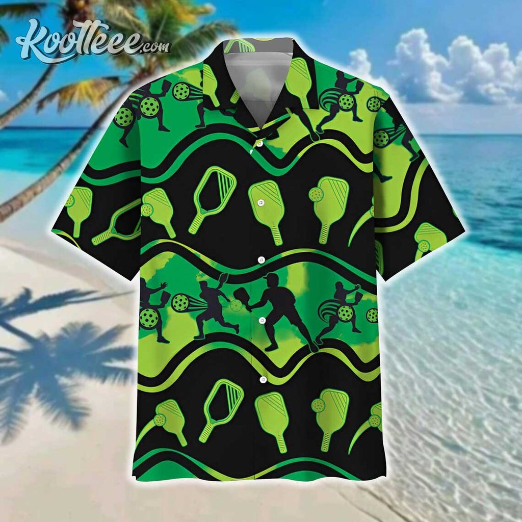 Pickleball Funny Sports Hawaiian - Adult & Kids T-Shirts, Sweatshirts & Hoodies apparel design preview 1