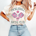 Pickleball Brushstroke Preppy Social Club Coquette - Adult & Kids T-Shirts, Sweatshirts & Hoodies apparel design preview 1