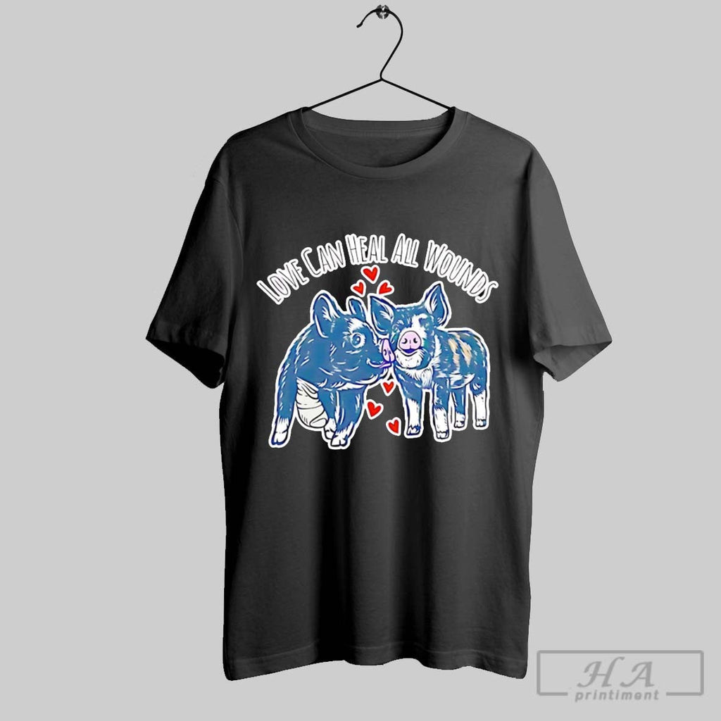 Pig Love Can Heal All Wounds - Adult & Kids T-Shirts, Sweatshirts & Hoodies apparel design preview 1