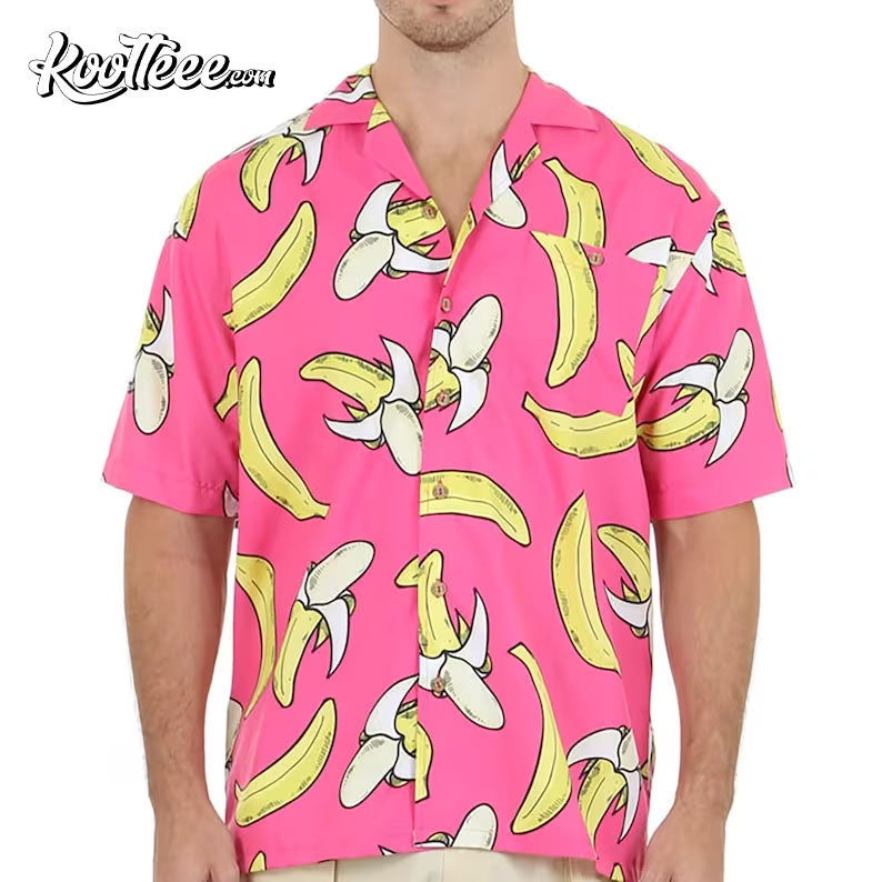 Pink Bananas Funny Hawaiian - Adult & Kids T-Shirts, Sweatshirts & Hoodies apparel design preview 1