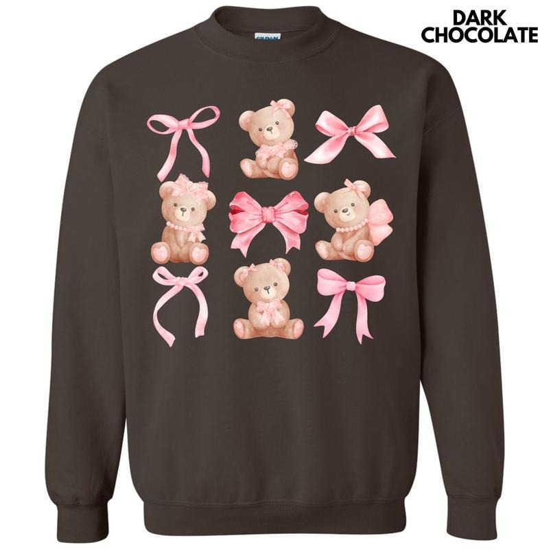 Pink Bear Coquette Collage 'NLB' - Adult & Kids T-Shirts, Sweatshirts & Hoodies apparel design preview 1
