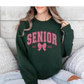 Pink Bow Senior 2025 Back School Graduate Casual - Adult & Kids T-Shirts, Sweatshirts & Hoodies apparel design preview 1