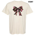 Pink Camouflage Bow Comfort Colors 'NLB' - Adult & Kids T-Shirts, Sweatshirts & Hoodies apparel design preview 1