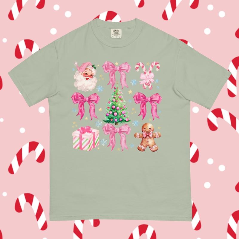 Pink Doodles Cotton Festive Printed Crew Neck Short - Adult & Kids T-Shirts, Sweatshirts & Hoodies apparel design preview 1