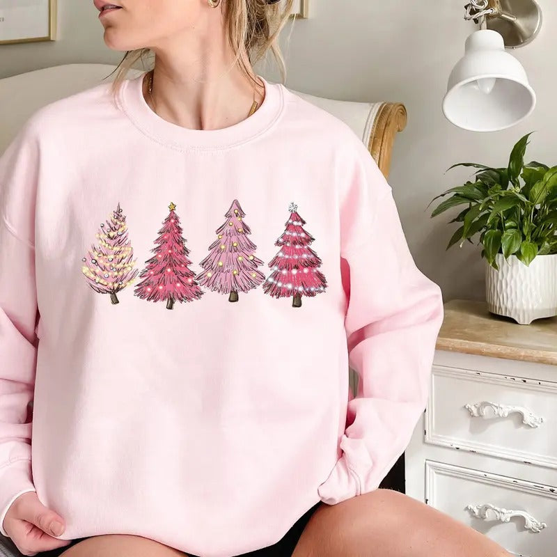 Pink Ugly Funny Tree Winter - Adult & Kids T-Shirts, Sweatshirts & Hoodies apparel design preview 1