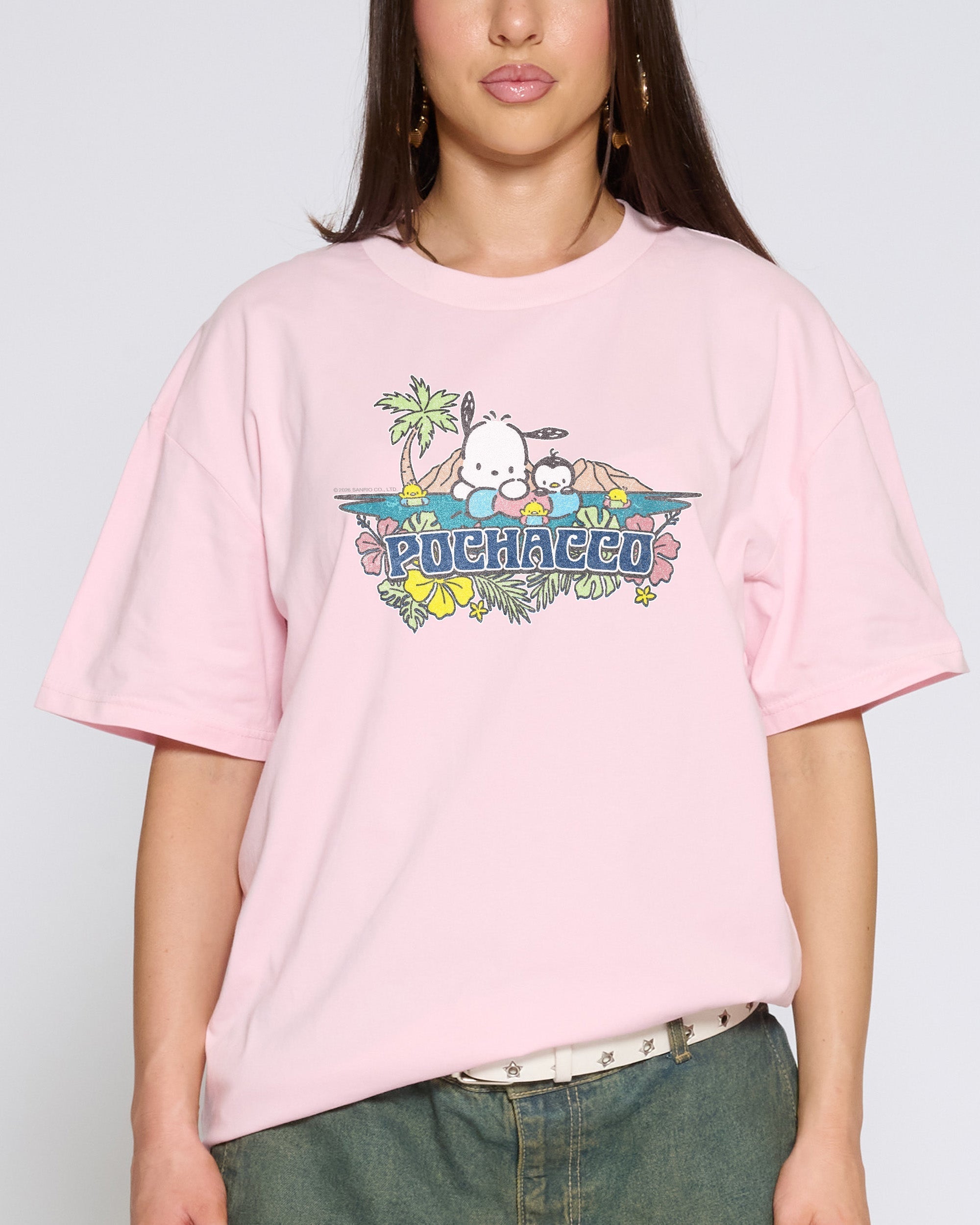 Pochacco Summer Friends - Adult & Kids T-Shirts, Sweatshirts & Hoodies apparel design preview 1