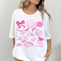 Pink Coquette Seashell Beach Coastal Retro Summer - Adult & Kids T-Shirts, Sweatshirts & Hoodies apparel design preview 1