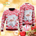 Pink Flamingo Christmas Funny Ugly Christmas Sweater - Holiday Gift product image