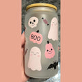 Pink Ghost Frosted Libby Glass - Adult & Kids T-Shirts, Sweatshirts & Hoodies apparel design preview 1