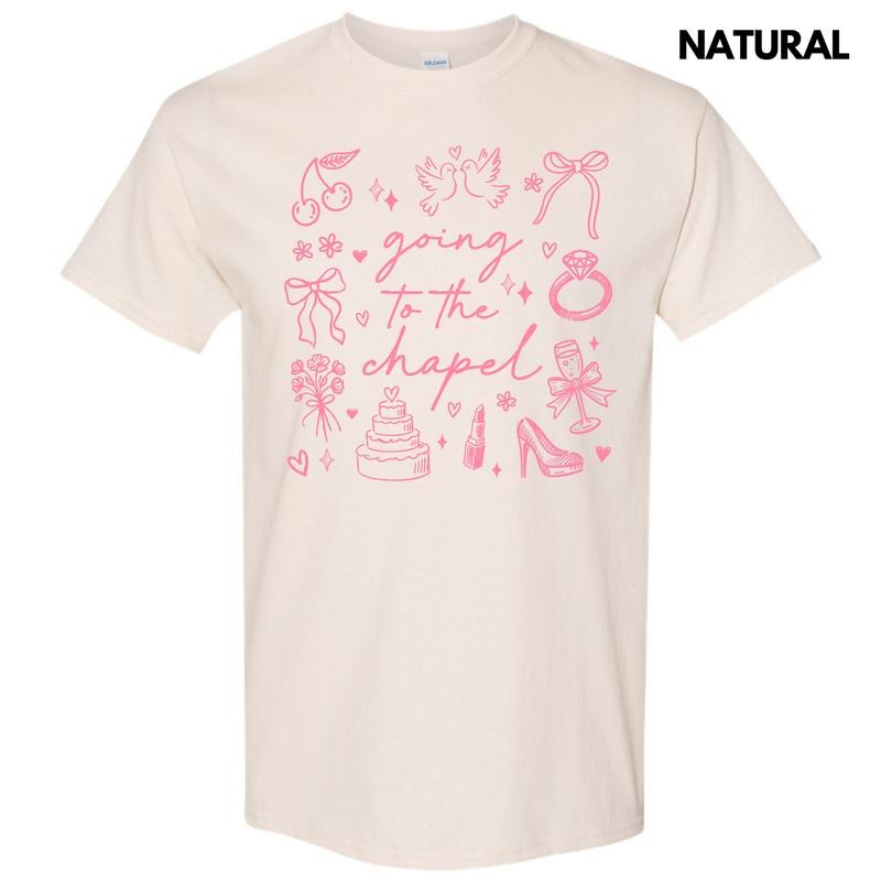 Pink Going Chapel Gildan Short Sleeve 'NLB' - Adult & Kids T-Shirts, Sweatshirts & Hoodies apparel design preview 1