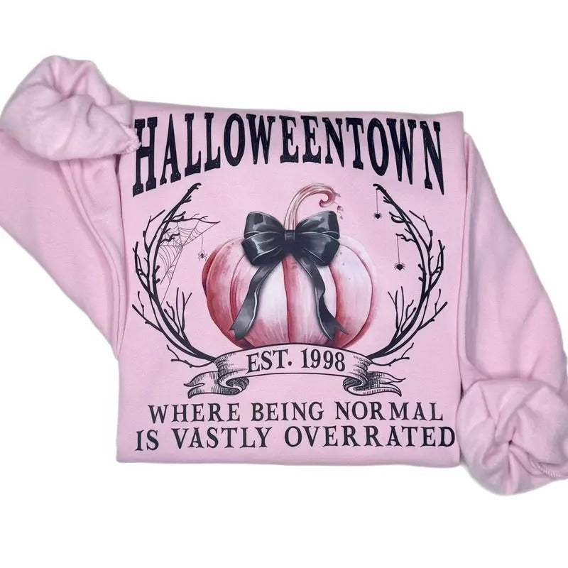 Pink Halloweentown - Adult & Kids T-Shirts, Sweatshirts & Hoodies apparel design preview 1