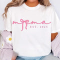 Pink Mama Est 2025 Coquette Bow - Adult & Kids T-Shirts, Sweatshirts & Hoodies apparel design preview 1