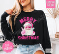Pink Merry Santa Comfort Colors Cute - Adult & Kids T-Shirts, Sweatshirts & Hoodies apparel design preview 1