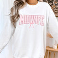 Pink Midwife Maternity Nurse Home Birth Student - Adult & Kids T-Shirts, Sweatshirts & Hoodies apparel design preview 1