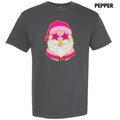 Pink Star Eyes Santa FAKE Glitter Comfort Colors - Adult & Kids T-Shirts, Sweatshirts & Hoodies apparel design preview 1