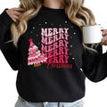 Pink Tree Merry Winter - Adult & Kids T-Shirts, Sweatshirts & Hoodies apparel design preview 1