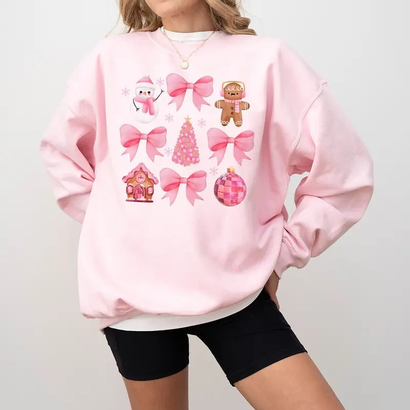 Pink Coquette Bow - Adult & Kids T-Shirts, Sweatshirts & Hoodies apparel design preview 1