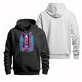 Pink Rabbit Cool Hooded Blue Heart Graffiti - Adult & Kids T-Shirts, Sweatshirts & Hoodies apparel design preview 1