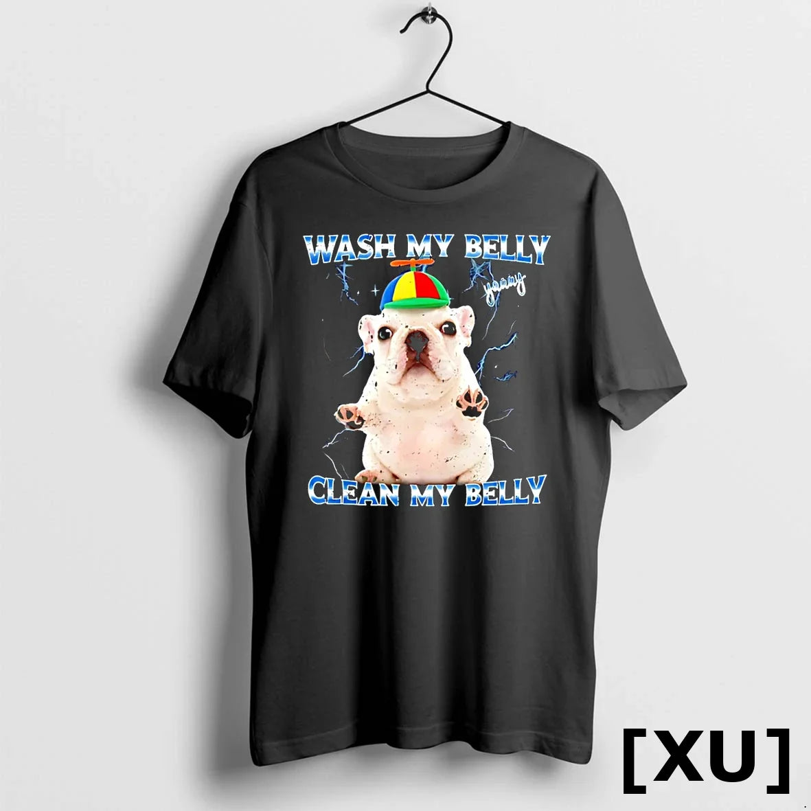 Pitbull Dog Wash My Belly Clean Sweater - Adult & Kids T-Shirts, Sweatshirts & Hoodies apparel design preview 1
