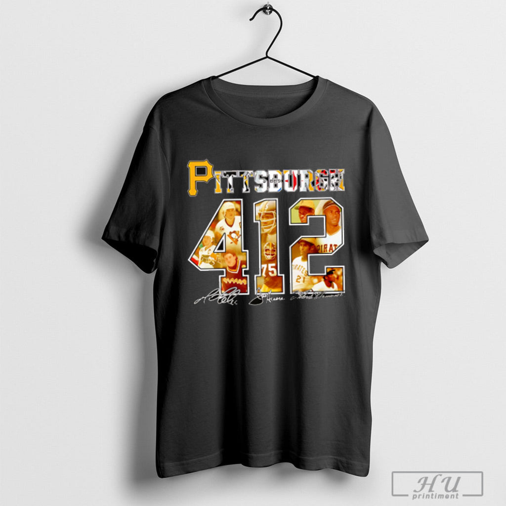 Pittsburgh 412 Signature - Adult & Kids T-Shirts, Sweatshirts & Hoodies apparel design preview 1