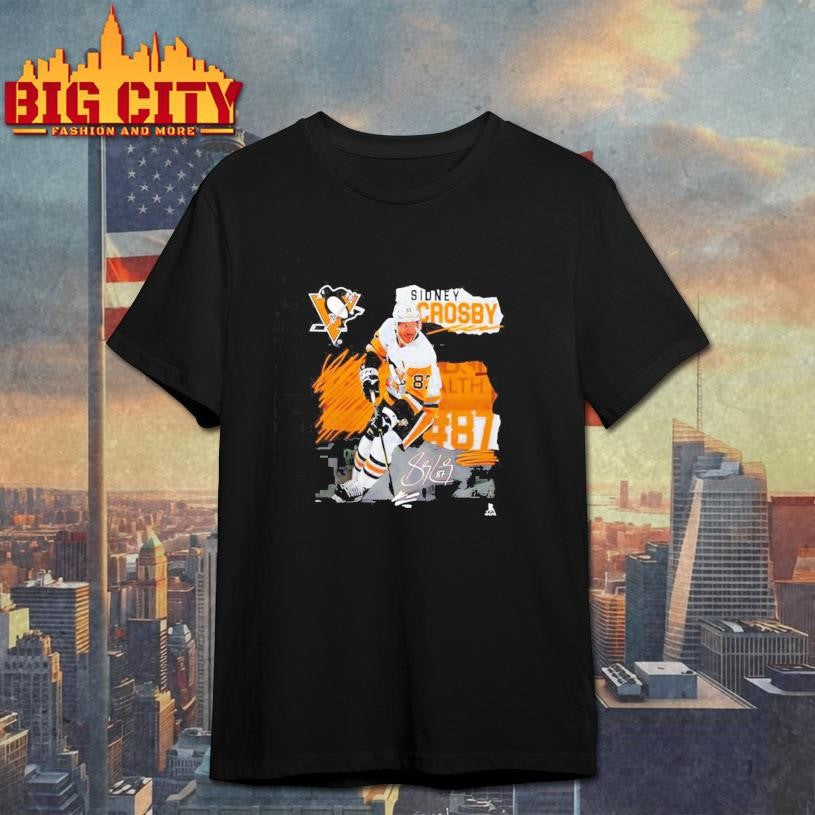 Pittsburgh Penguins Sidney Crosby Fresh Ice - Adult & Kids T-Shirts, Sweatshirts & Hoodies apparel design preview 1