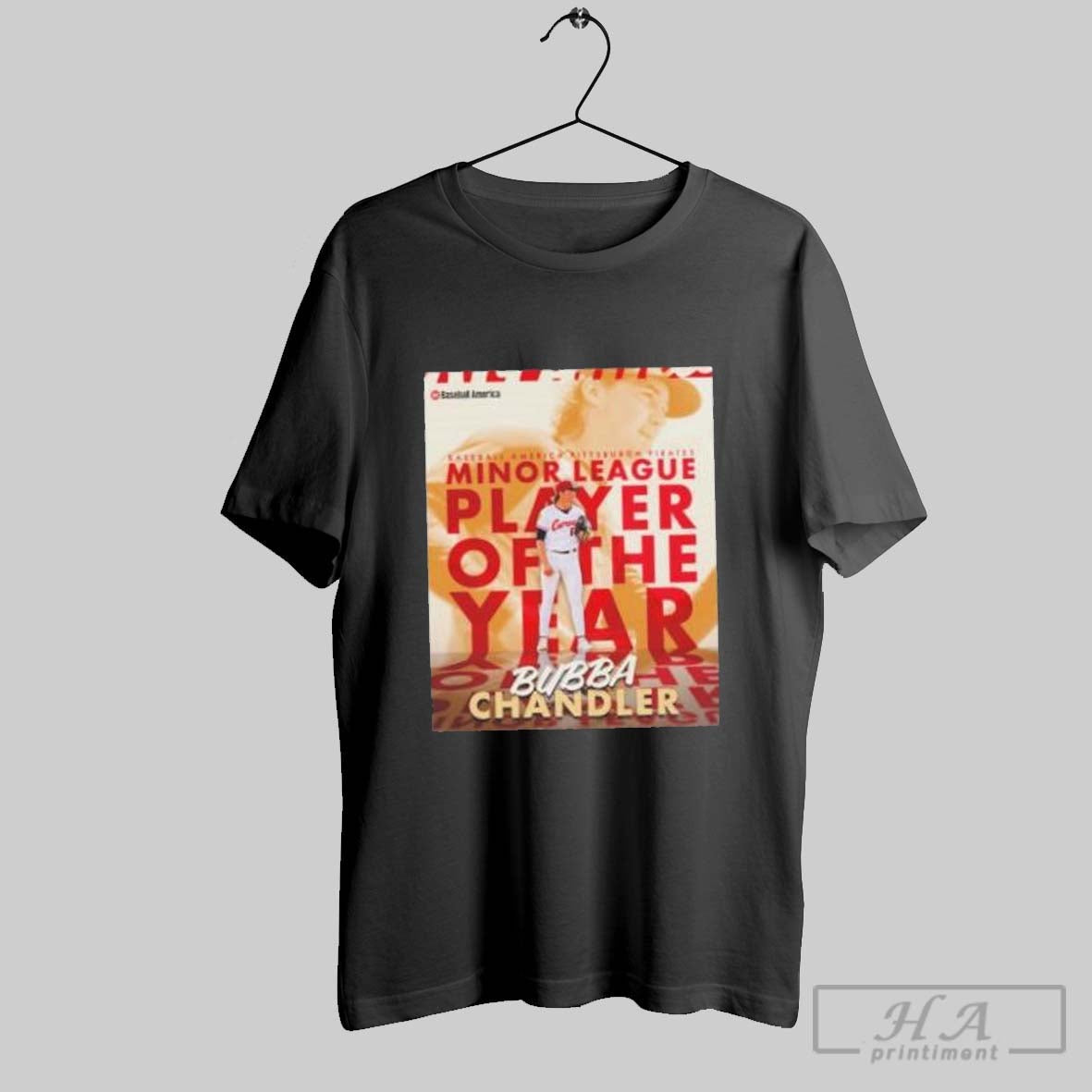 Pittsburgh Pirates Bubba Chandler Baseball America - Adult & Kids T-Shirts, Sweatshirts & Hoodies apparel design preview 1