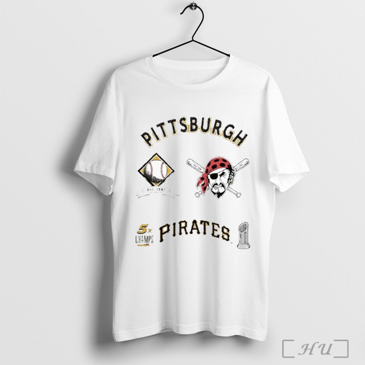 Pittsburgh Pirates Defined 5x Champions - Adult & Kids T-Shirts, Sweatshirts & Hoodies apparel design preview 1