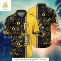 Pittsburgh Pirates Hawaiian Floral Eclipse MLB - Adult & Kids T-Shirts, Sweatshirts & Hoodies apparel design preview 1