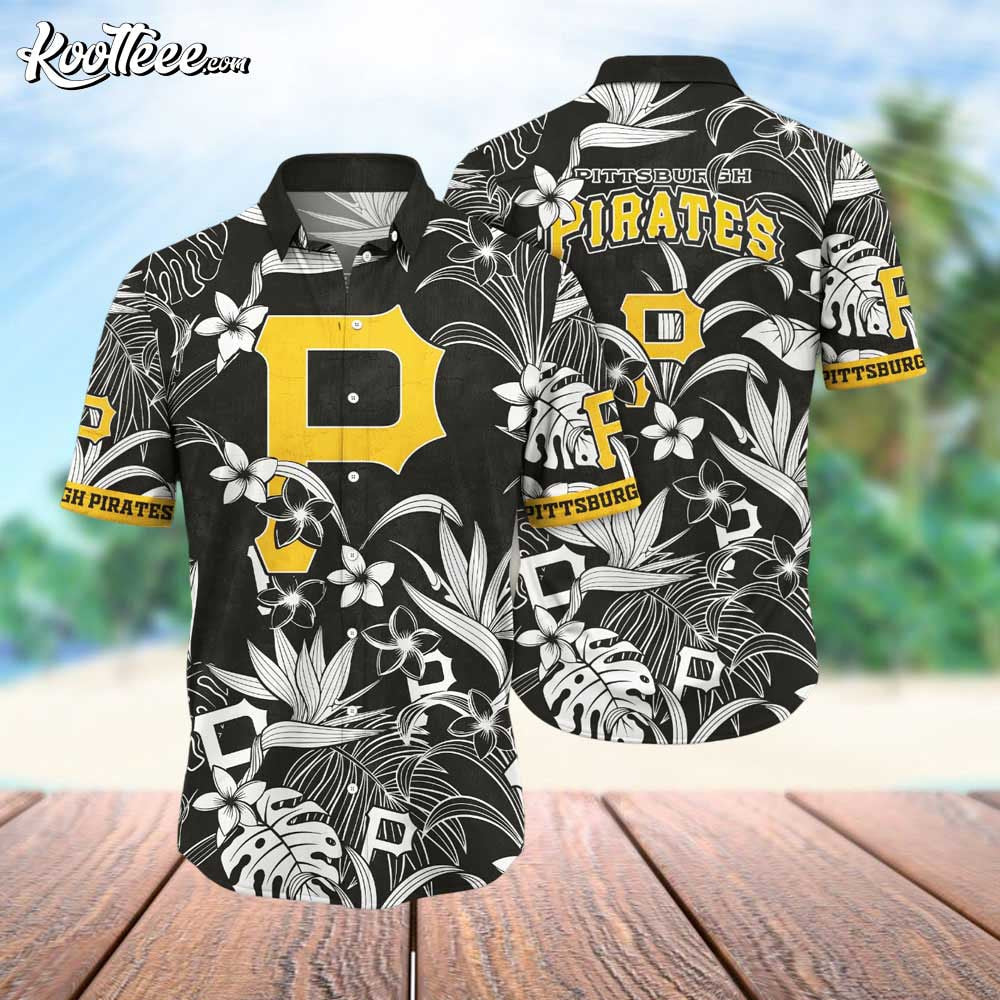 Pittsburgh Pirates Floral Pattern Summer Hawaiian - Adult & Kids T-Shirts, Sweatshirts & Hoodies apparel design preview 1