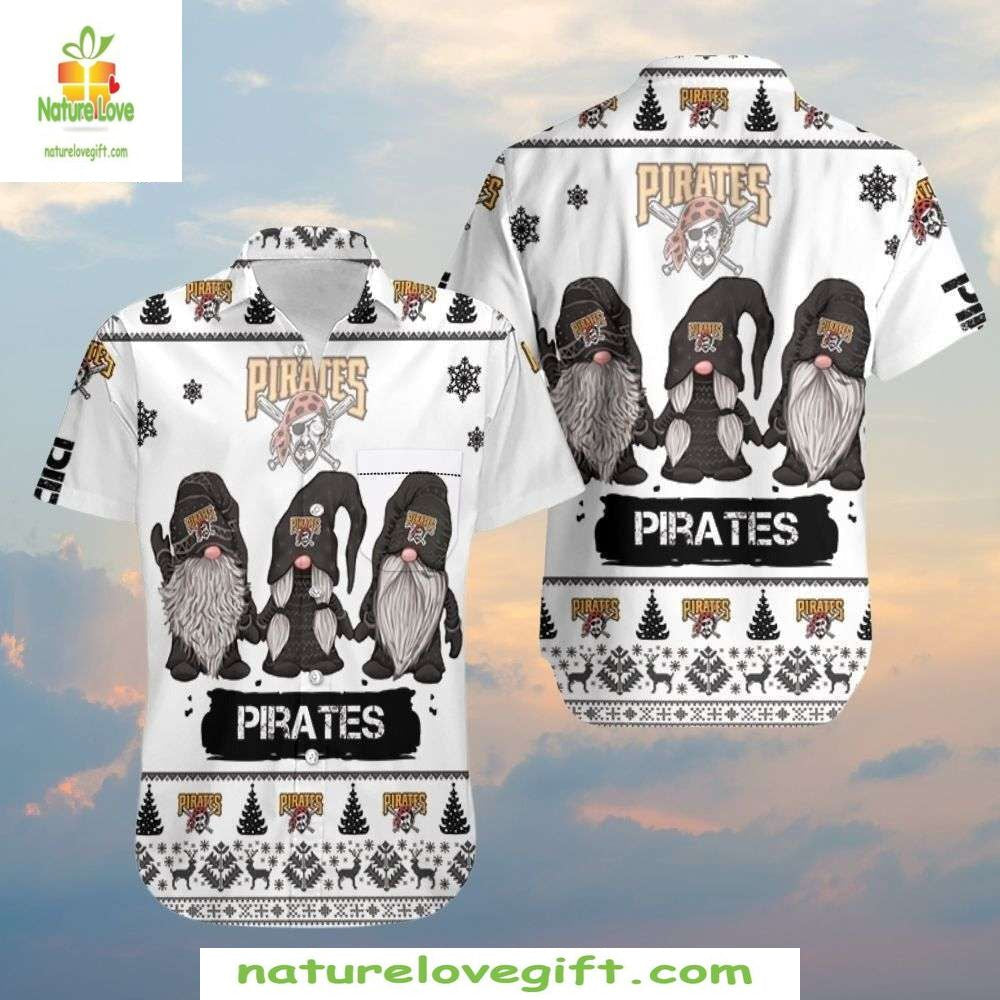 Pittsburgh Pirates MLB Hawaiian Holiday Festive - Adult & Kids T-Shirts, Sweatshirts & Hoodies apparel design preview 1