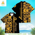 Pittsburgh Pirates Hawaiian Golden Turtle Flowers - Adult & Kids T-Shirts, Sweatshirts & Hoodies apparel design preview 1