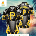 Pittsburgh Pirates Hawaiian MLB Floral Hibiscus - Adult & Kids T-Shirts, Sweatshirts & Hoodies apparel design preview 1