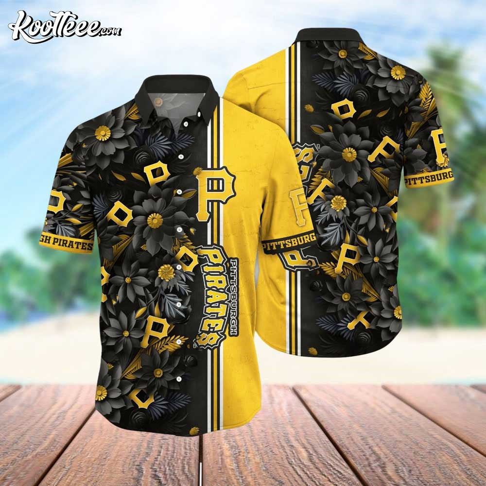 Pittsburgh Pirates MLB Warm Nights Hawaiian - Adult & Kids T-Shirts, Sweatshirts & Hoodies apparel design preview 1