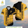 MLB Pittsburgh Pirates Hawaiian Abstract Splash Art - Adult & Kids T-Shirts, Sweatshirts & Hoodies apparel design preview 1